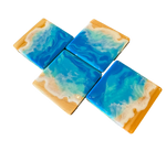 Load image into Gallery viewer, Set of 4 resin coasters
