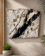 Load image into Gallery viewer, Faux Marble Clock 22”x22”
