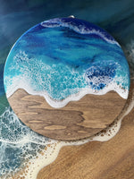 Load image into Gallery viewer, Small group resin art class in San Clemente CA for private parties and team building events in a guided creative studio space
