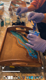 Load image into Gallery viewer, Monday 8/17/26 6pm Resin Class-Serving Tray
