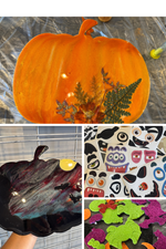 Load image into Gallery viewer, Monday 9/21/26-6pm-Resin Art Workshop-Pumpkin Decorating
