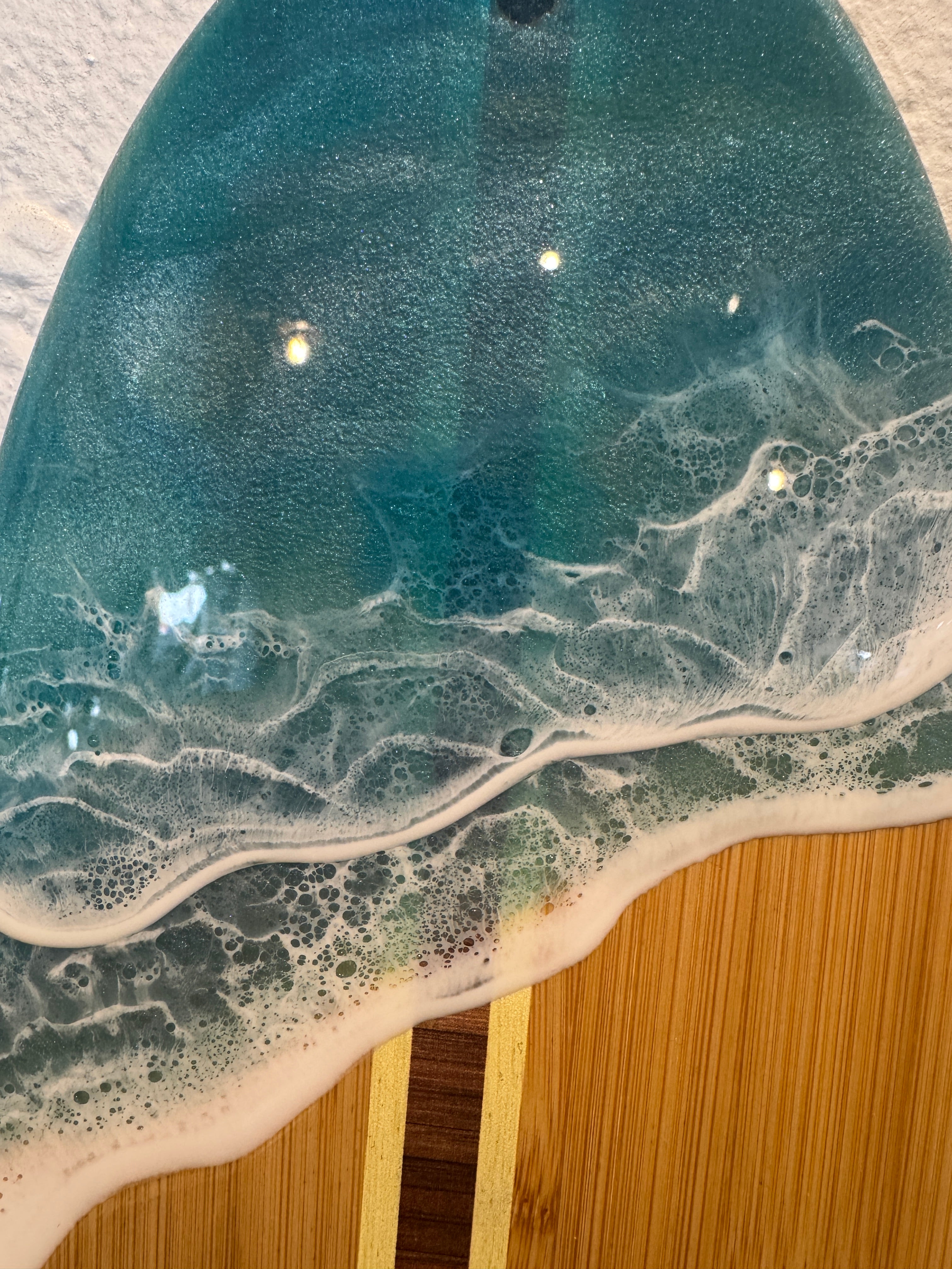 Shimmering 14”x6” Surfboard