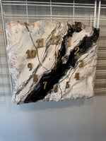 Load image into Gallery viewer, Faux Marble Clock 22”x22”
