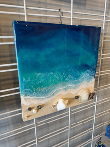 Sunday 9/21/25 5pm -12” square framed canvas-resin class