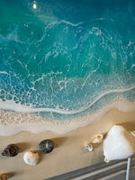 Load image into Gallery viewer, Sunday 7/12/26- 12pm-12” square framed canvas-resin class
